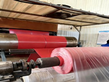 Red silicone rubber sheet roll