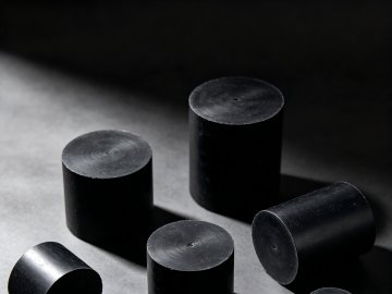 Cylindrical spring rubber shock absorber