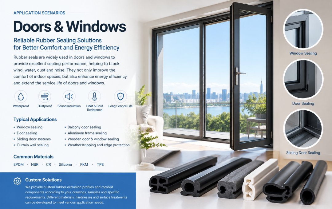 Rubber Door and Window Seals for Reliable Protection
