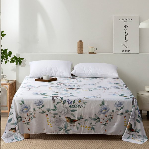 Bamboo fiber printed bedding