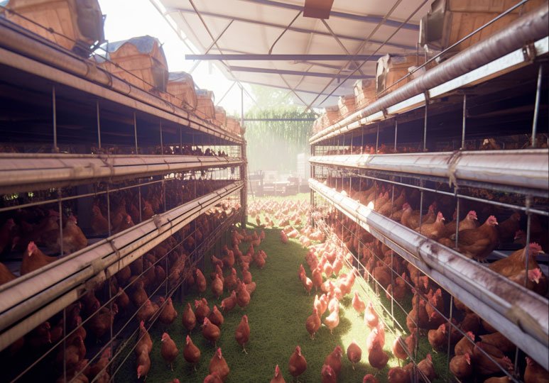A Type Automatic Pullet Cage