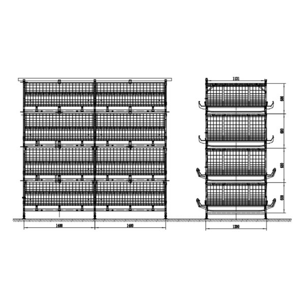 H Type Automatic Broiler Cage