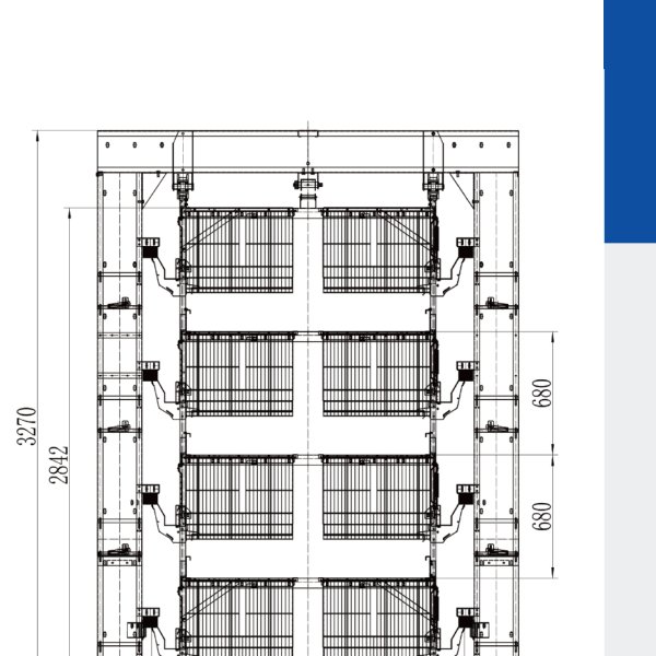 H Type Pullet Cage With Scraper
