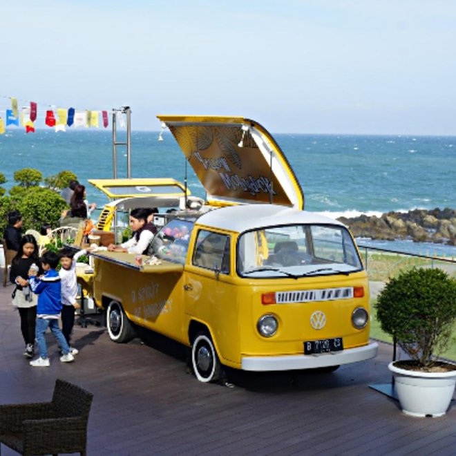 شاحنة طعام VW-T1 مفتوحة السقف