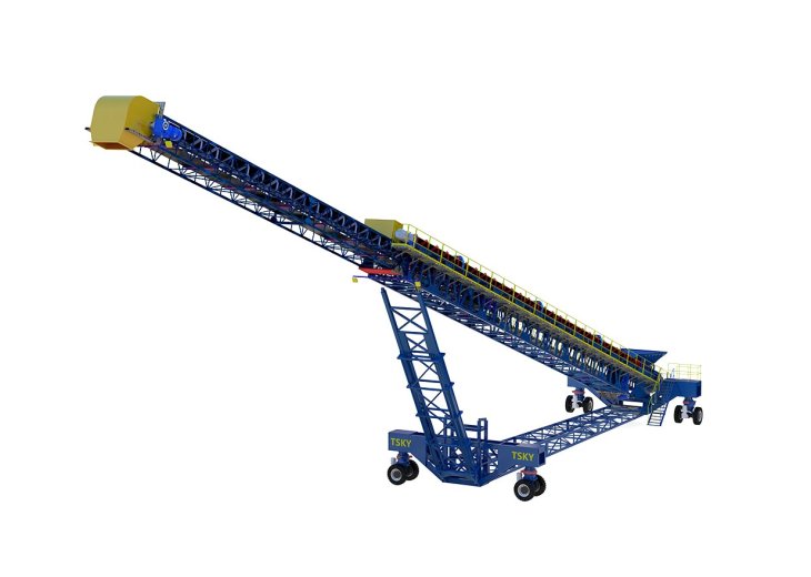 WHEEL-MOUNTED TELESCOPIC CONVEYOR