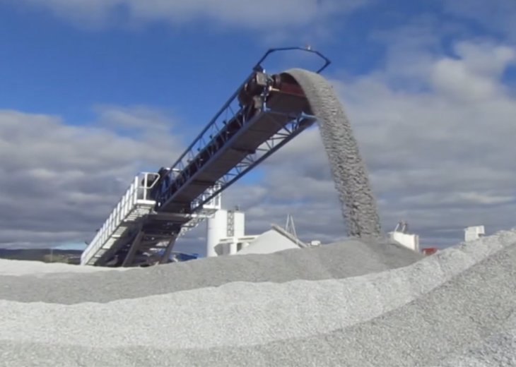 RADIAL TELESCOPIC STACKING CONVEYOR