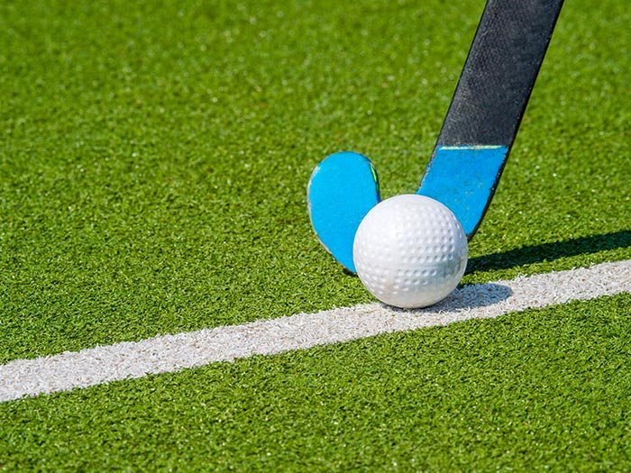 Commercial project hockey field turf