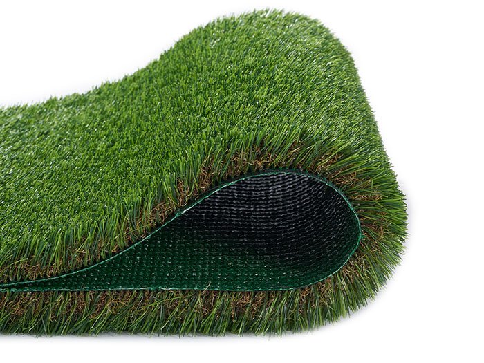 Low-maintenance synthetic grass for leisure areas