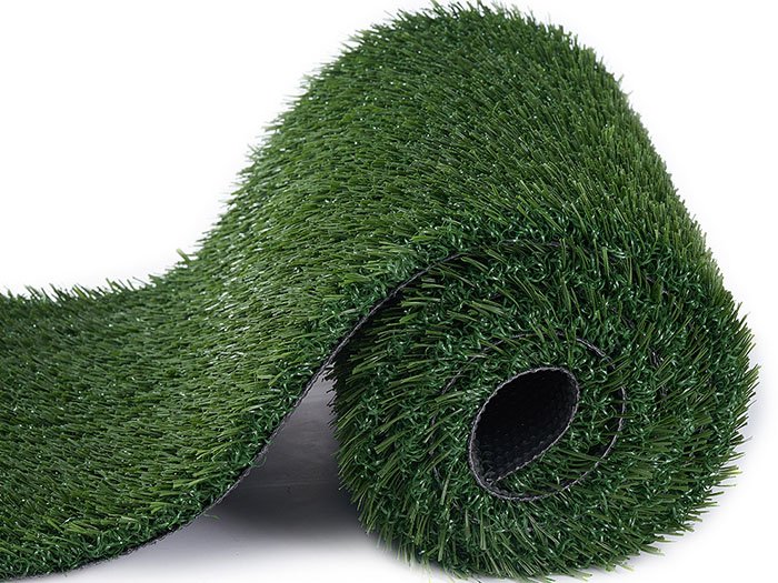 Durable synthetic grass for high-traffic office areas