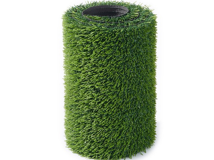 Artificial grass under indoor exhibition lighting