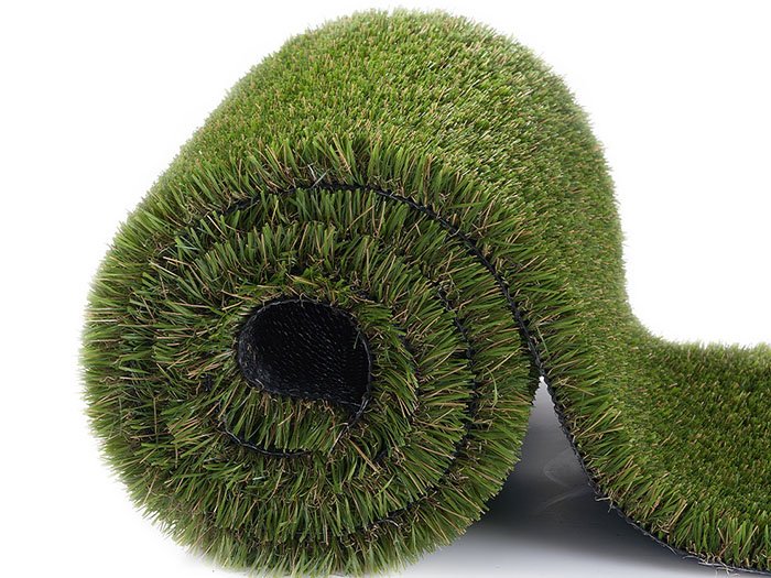 Artificial turf for outdoor trade show display