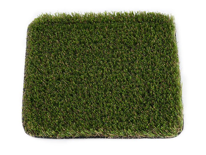 Synthetic grass for temporary decorative flooring