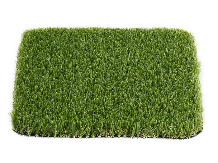 Low-maintenance artificial turf in hotel outdoor space