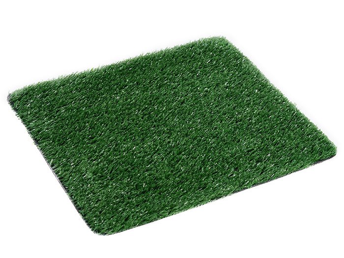 Artificial grass providing year-round greenery in office courtyard