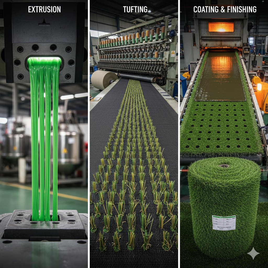 Key Stages of Artificial Turf Production