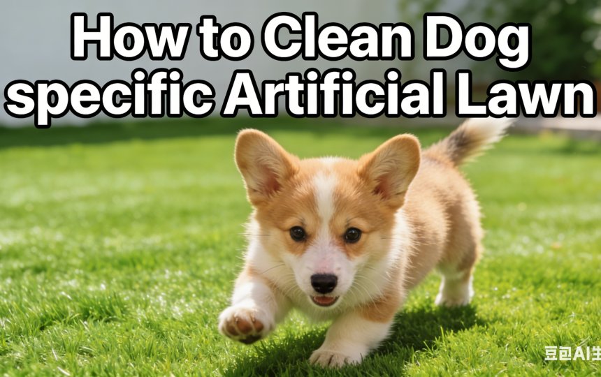 how to clean artificial turf for dogs