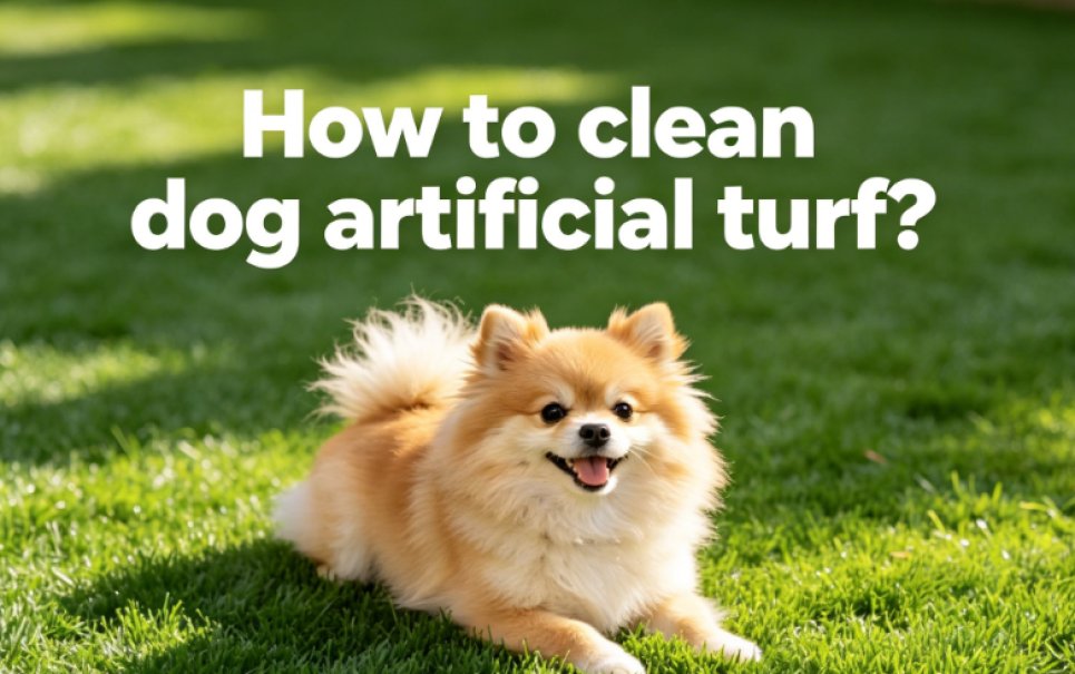how to clean artificial turf dog