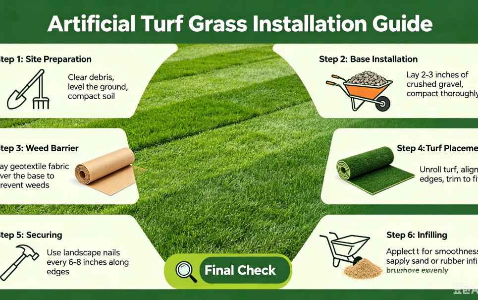 how to lay artificial turf grass