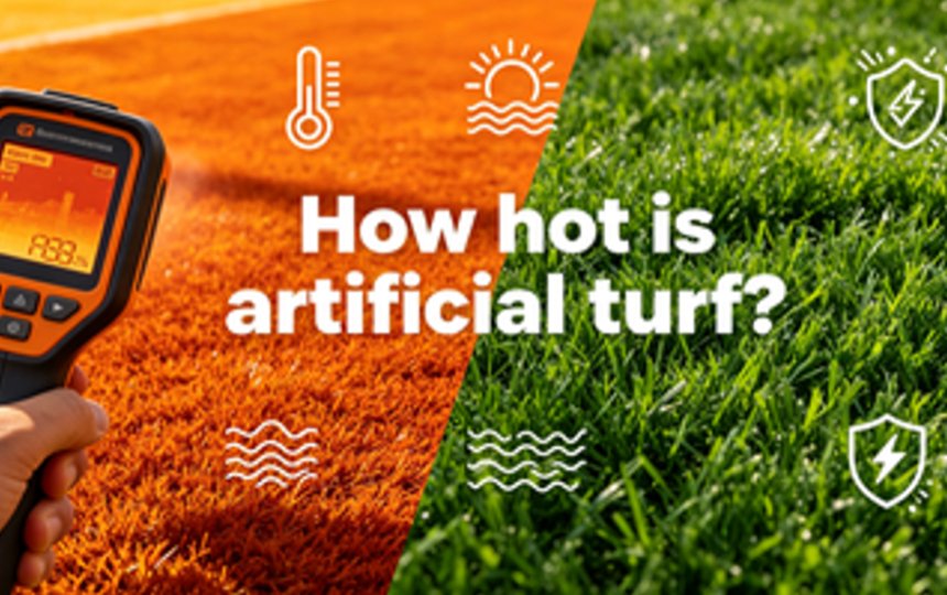  how hot does artificial turf get