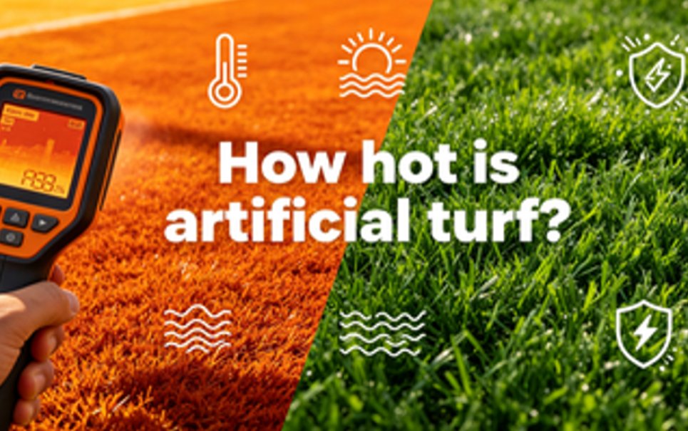  how hot does artificial turf get