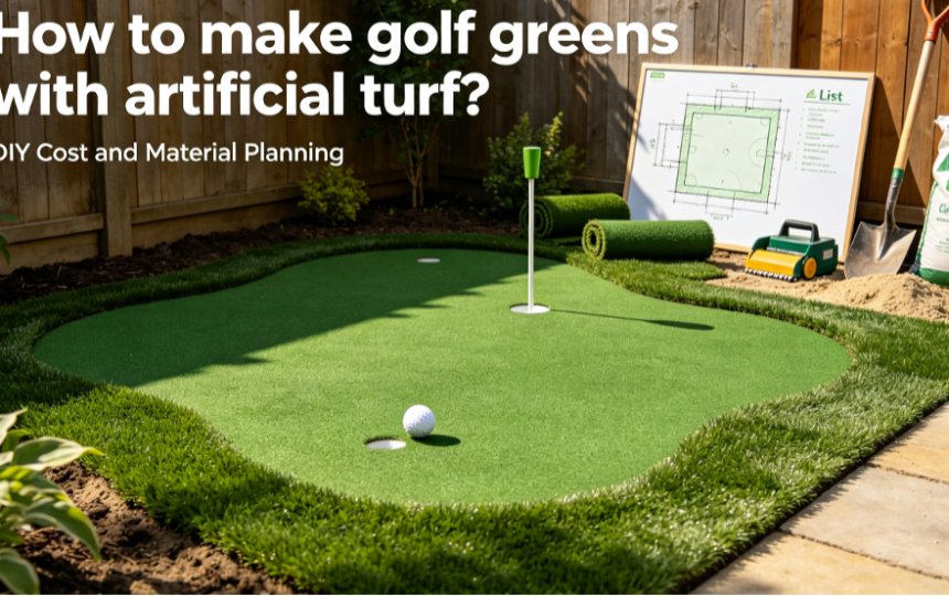backyard putting green materials