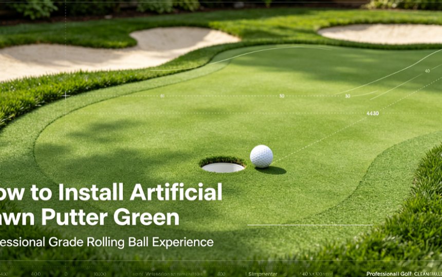 how to install artificial turf putting green