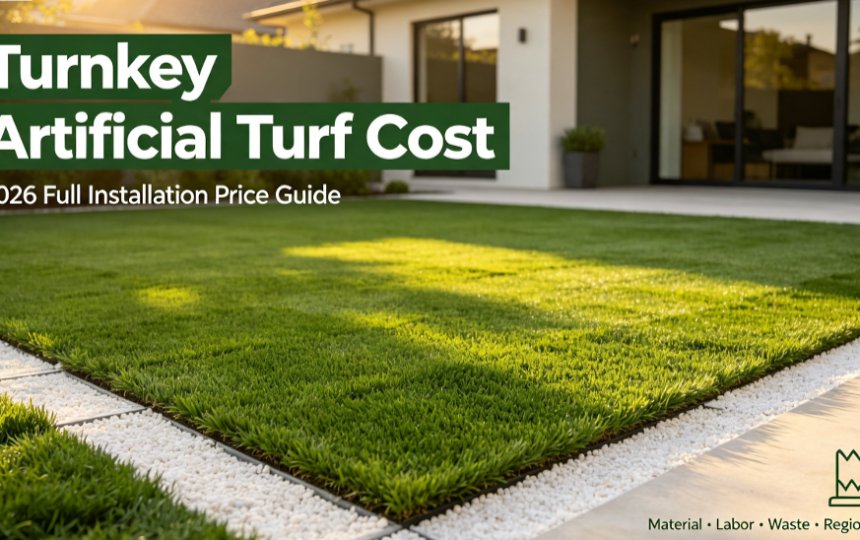 full service turf installation price
