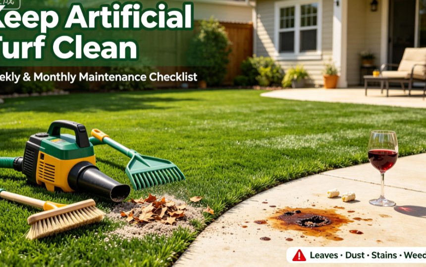  wash dust off fake grass