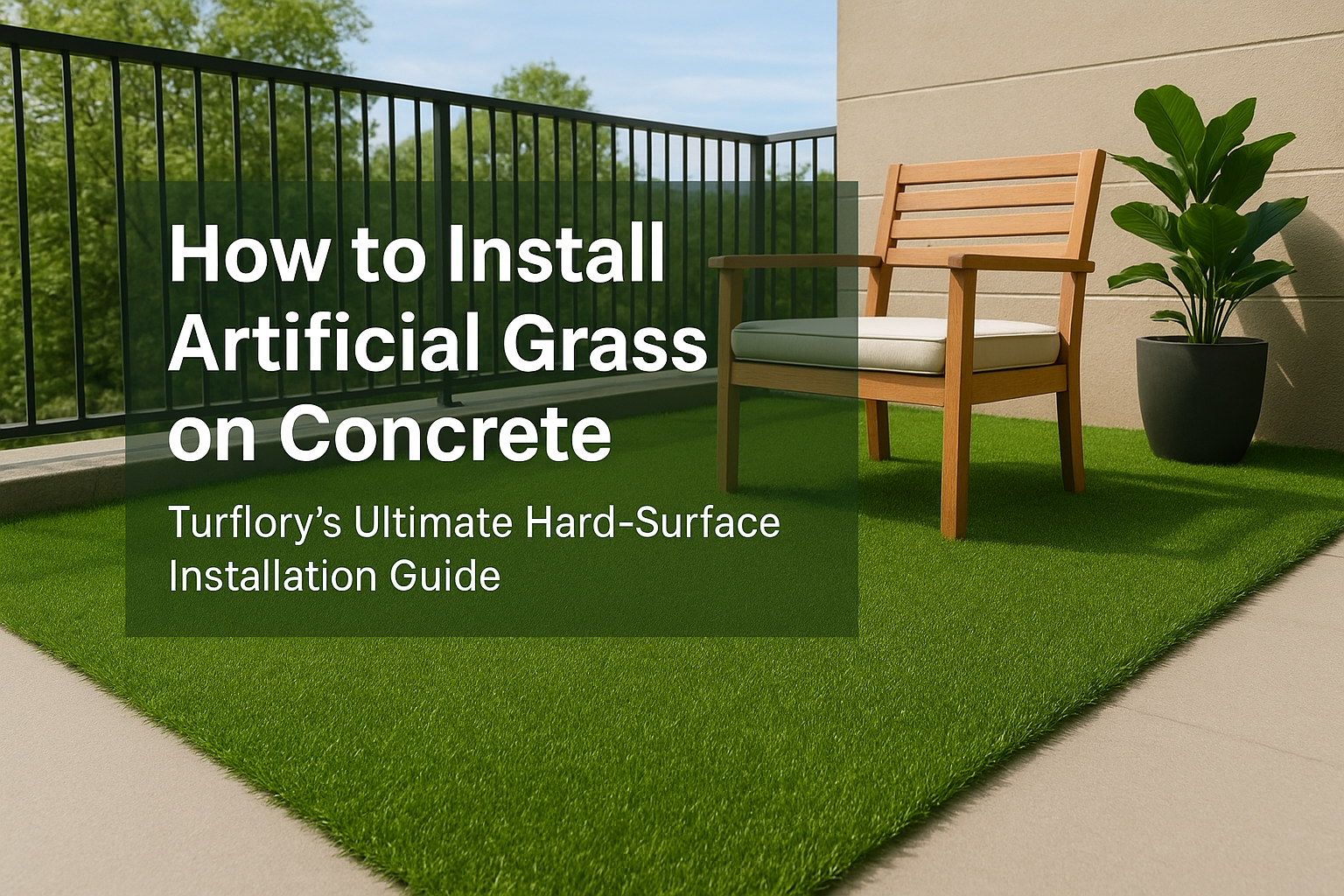 Turflory Artificial Grass Concrete Installation