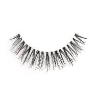 wispy human hair lashes strip