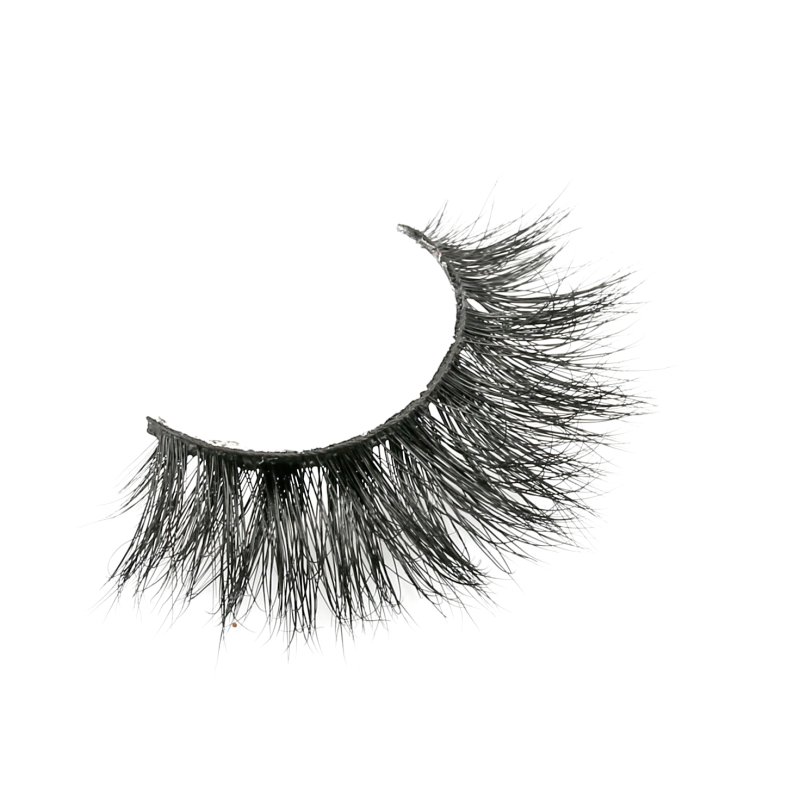 3d real mink hair lashes side view