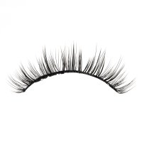 natural Short Wispy lashes wearing effect