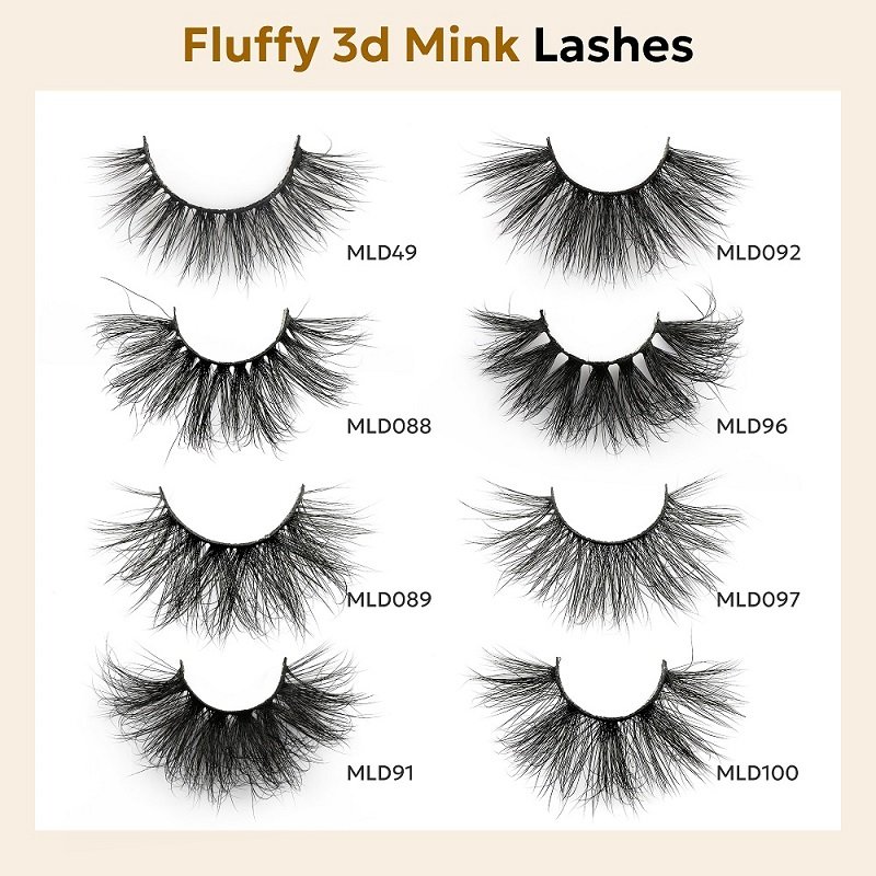 20-25mm fluffy mink lashes