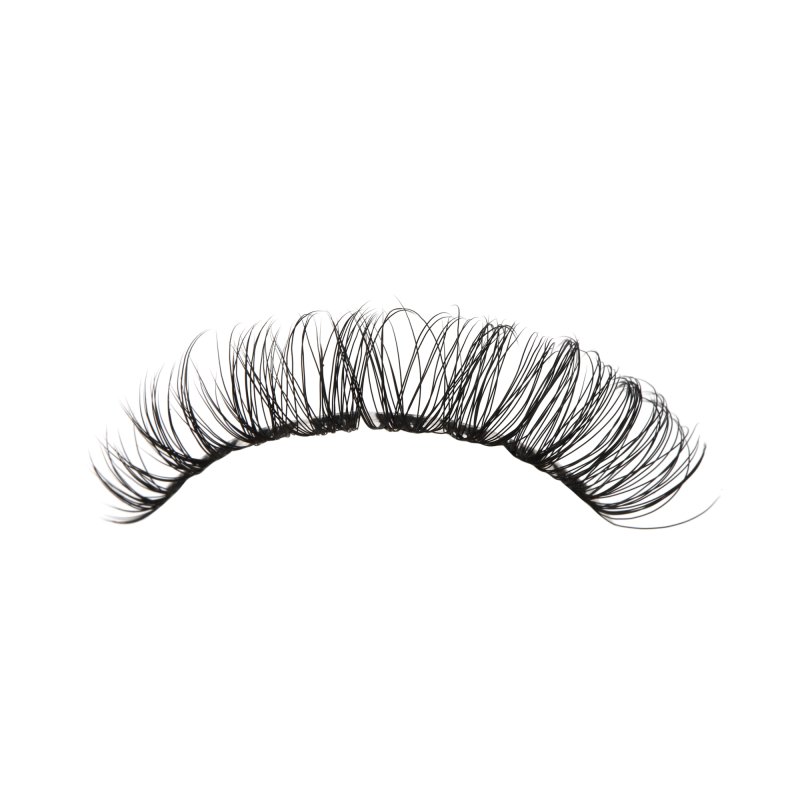 3d russian volume lashes strip wearing effect