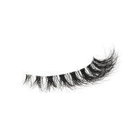 10mm natural mink lashes strip side view