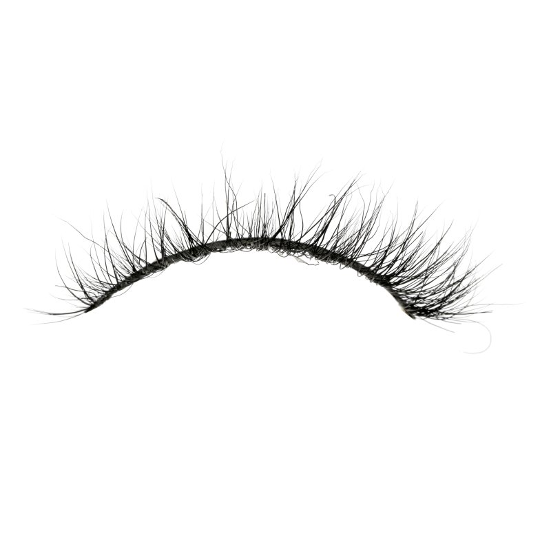 3d mink wispy lashes wearing effect