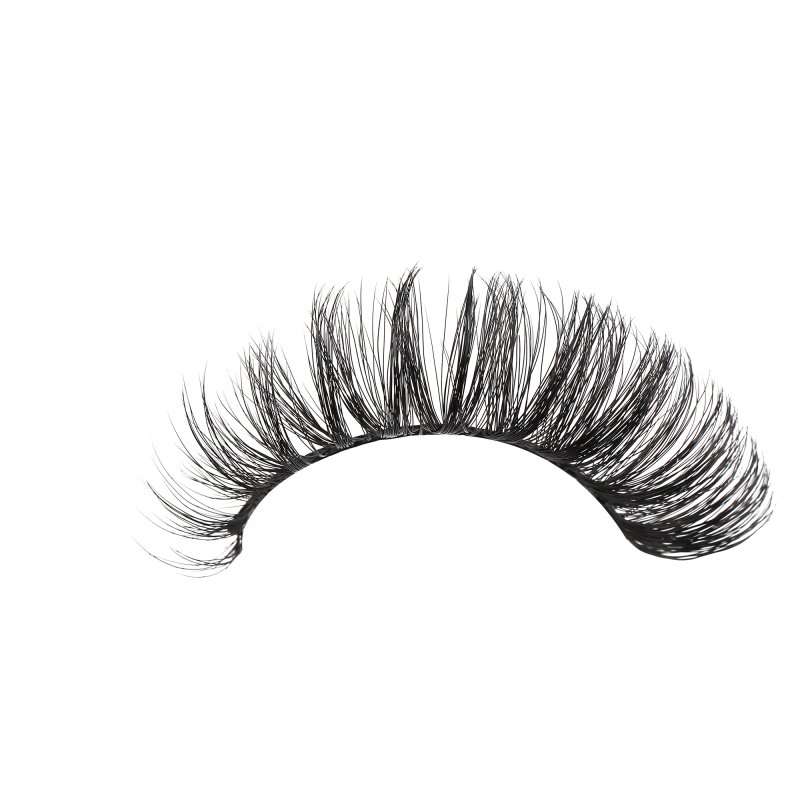 d curl cat eye lashes strip wearing effect