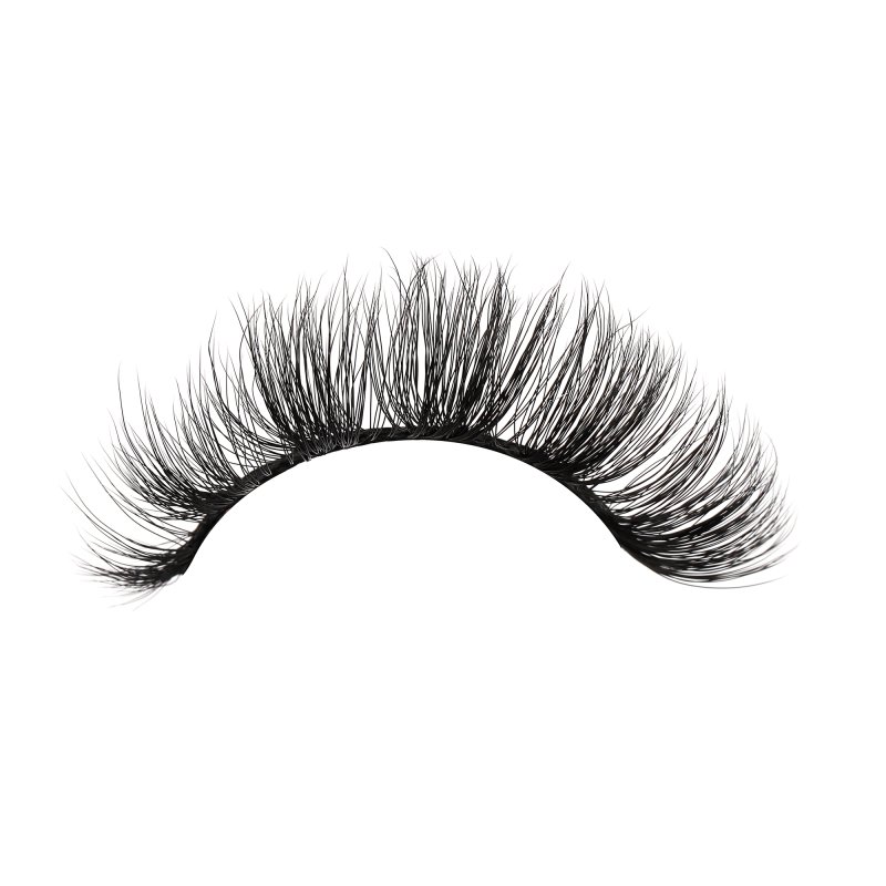 d curl wispy lashes strip wearing effect