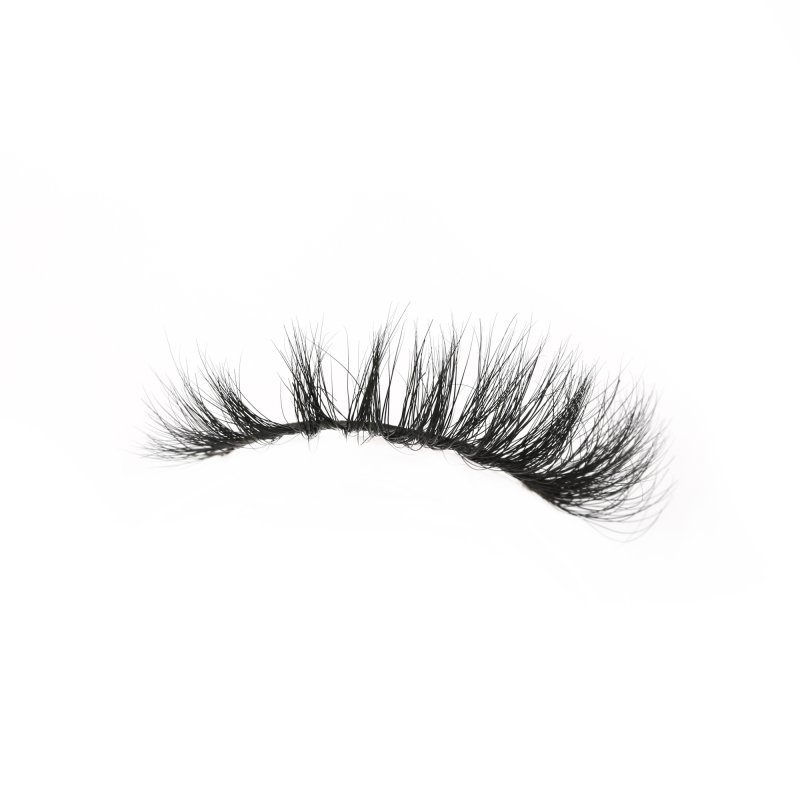3d mink cat eye lashes strips wearing effect