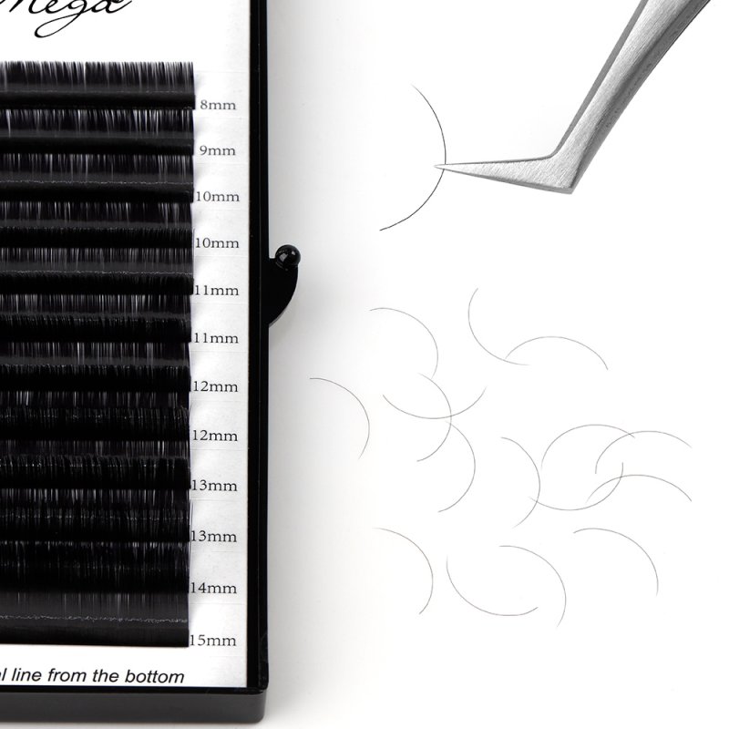 D curl volume lash extension