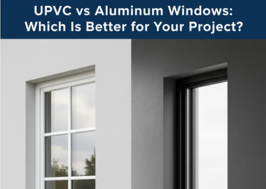 النوافذ UPVC مقابل الألومنيوم: أيهما أفضل لمشروعك؟