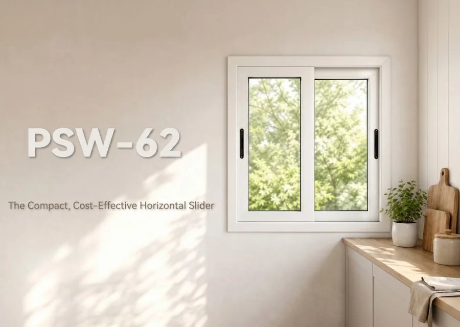 نظام النوافذ المنزلقة UPVC موديل PSW62: المنزلق الأفقي المدمج والاقتصادي لعام 2026