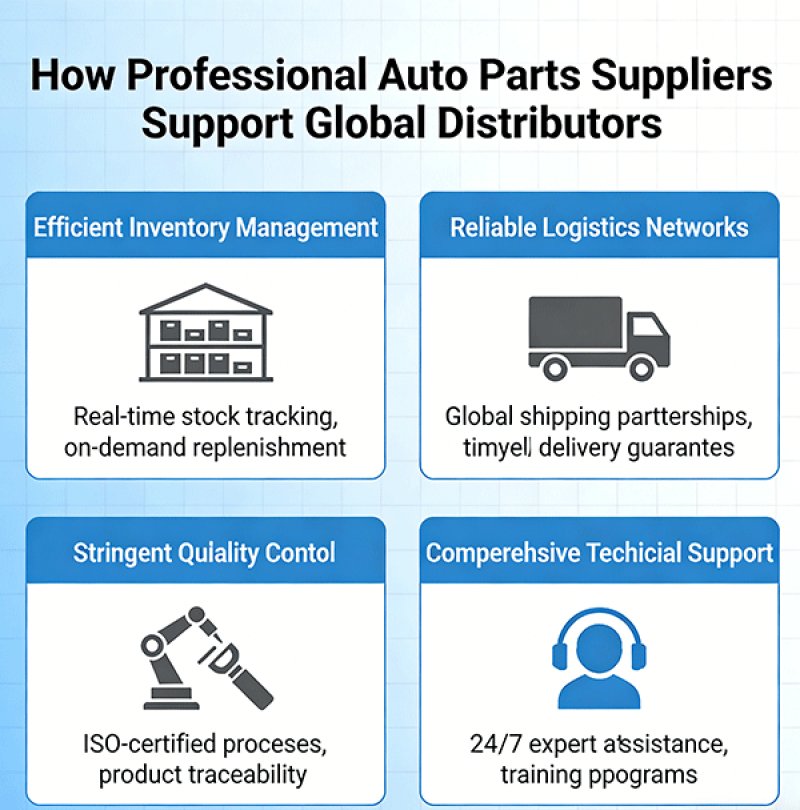 How Professional Auto Parts Suppliers Support Global Distributors