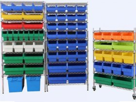 Estantería de alambre con contenedores Shelfull LWW500 (1110)