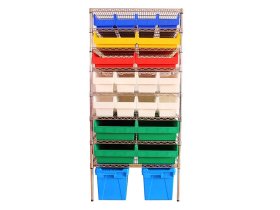 Estantería de alambre con contenedores Shelfull LWW500 (1107)