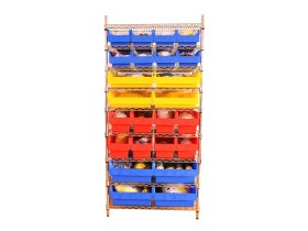 Estantería de alambre con contenedores Shelfull LWW600 (1102)