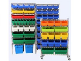 Estantería de alambre con contenedores Shelfull LWW500 (1109)