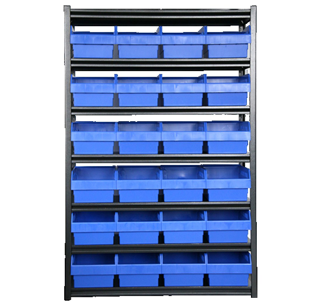 Estantería y armarios para contenedores