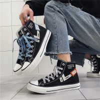 Lightweight high top canvas shoes