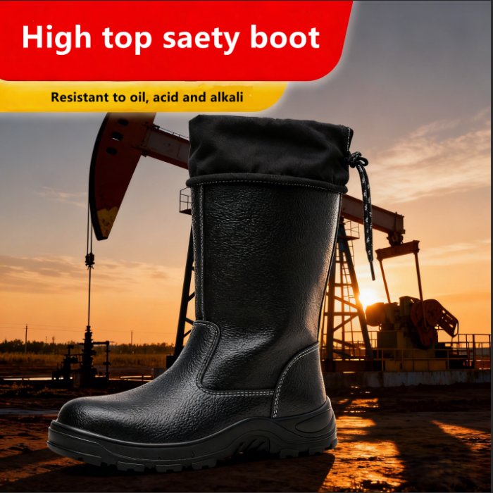 high top safety boots